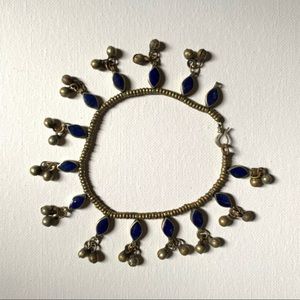 Vintage Lapis Anklet